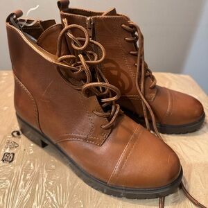 Aldo Brown real leather Lace-Up Ankle Boots